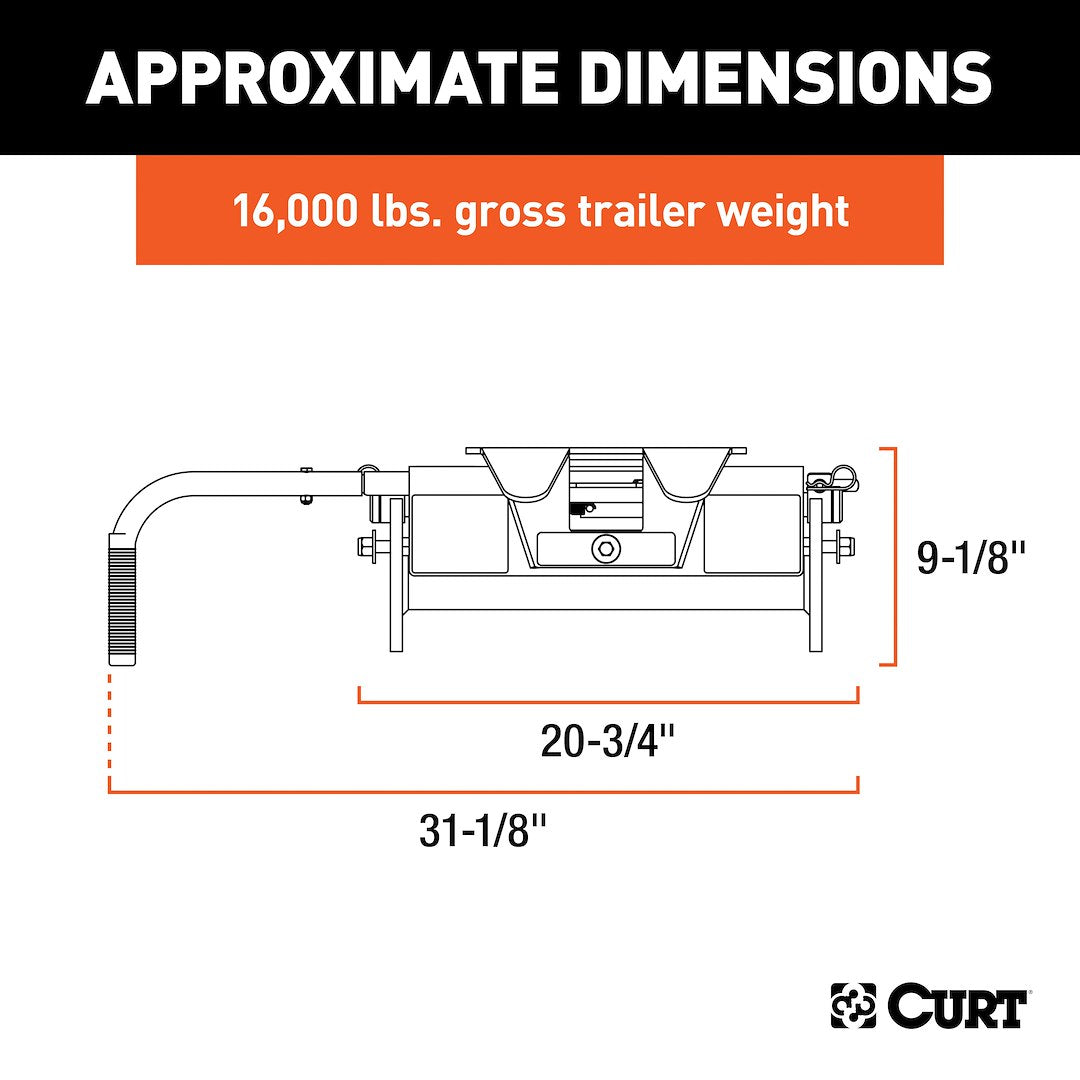 Product of Curt 16515 Fifth Wheel Trailer Hitch Head