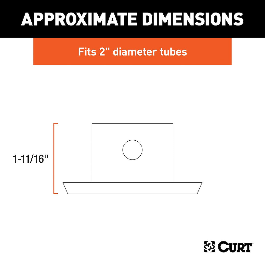 Product of Curt 28272 Trailer Tongue Jack Foot Plate