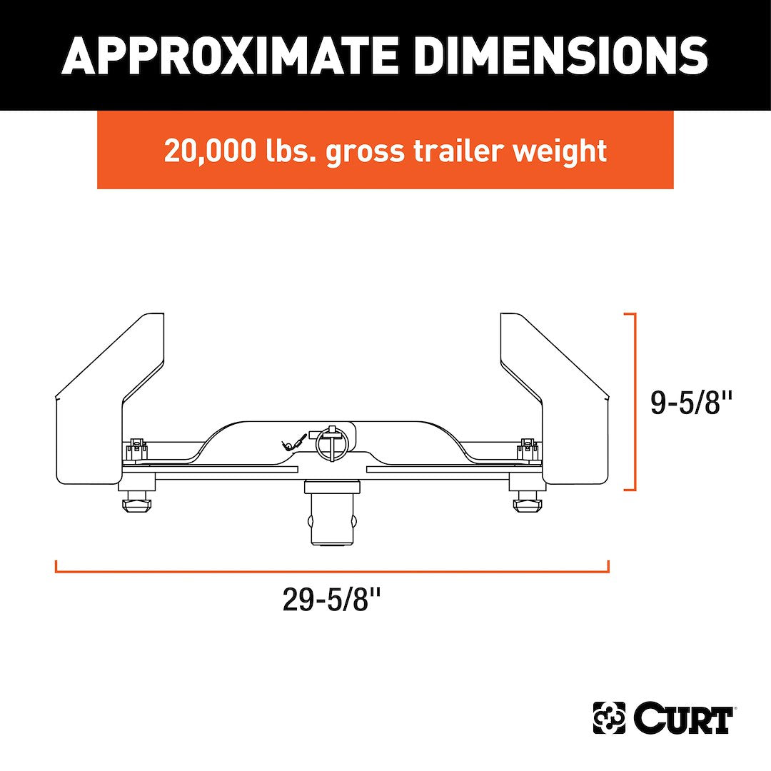 Product of Curt 16026 Fifth Wheel Trailer Hitch Head Support