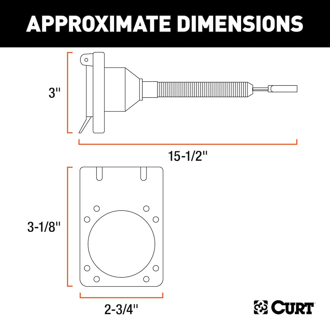Product of Curt 57676 Trailer Wiring Connector Adapter