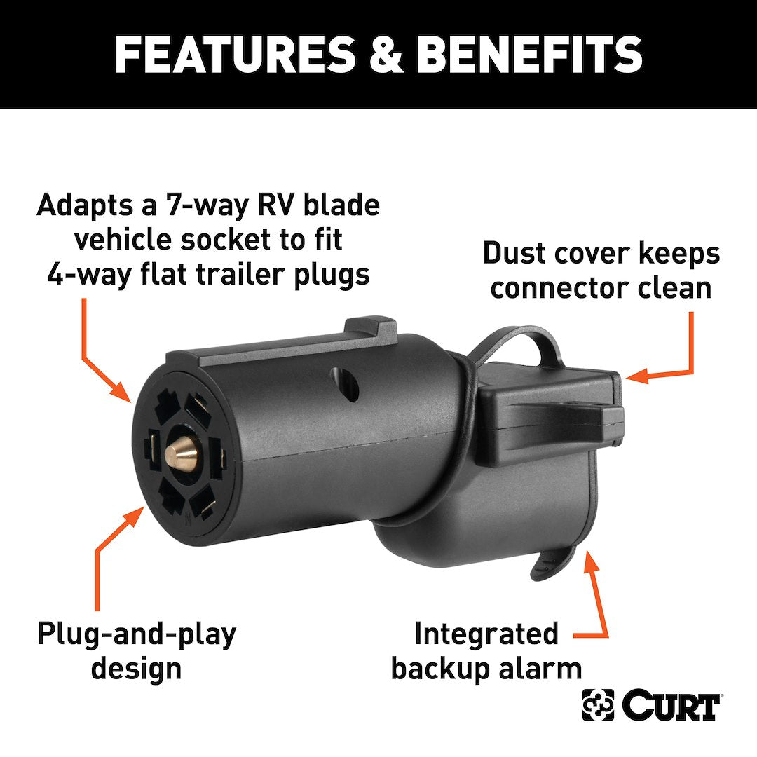 Product of Curt 57724 Trailer Wiring Connector Adapter