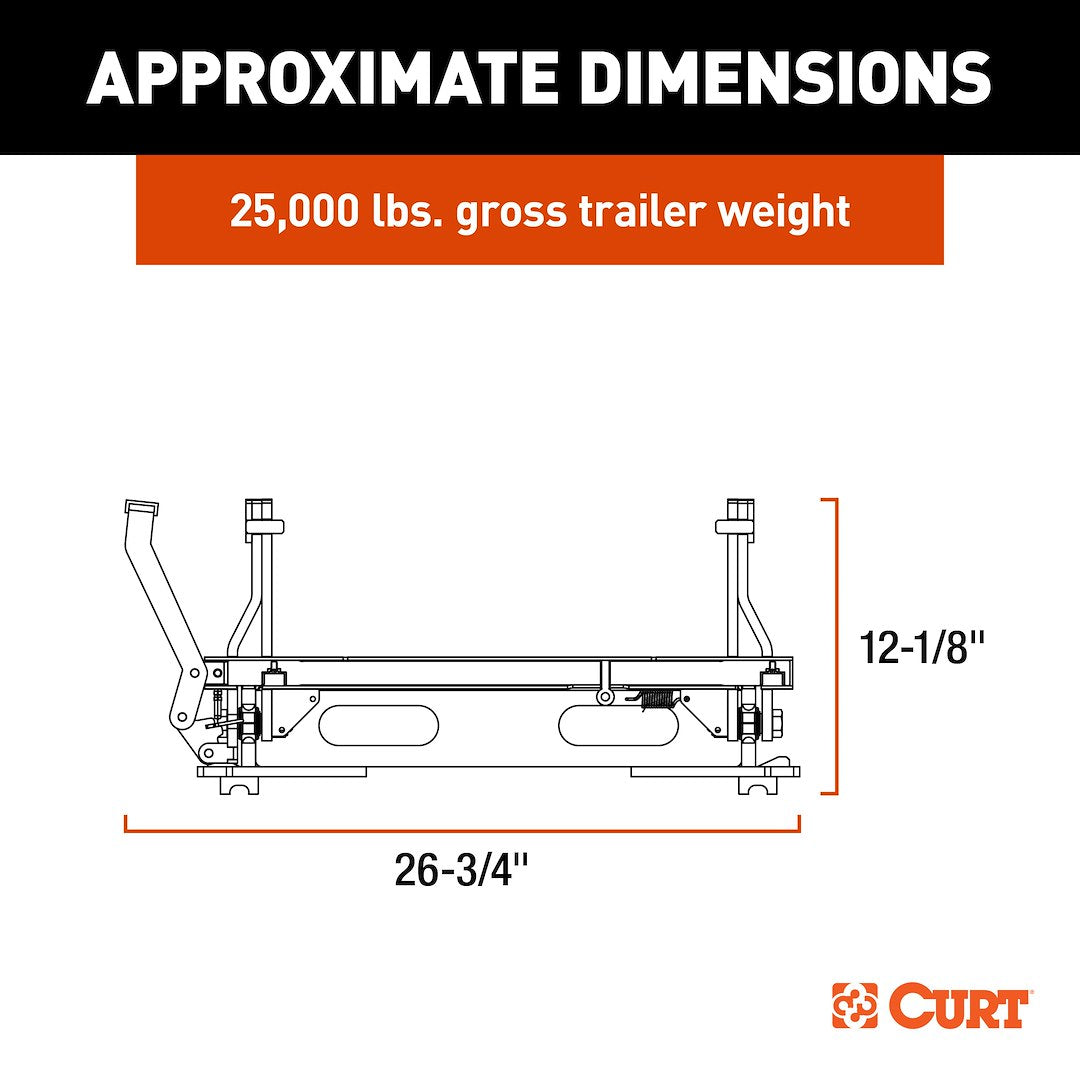 Product of Curt 16574 Fifth Wheel Trailer Hitch Slider