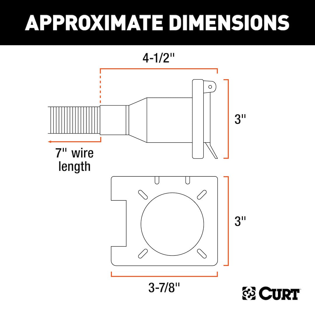 Product of Curt 55774 Trailer Wiring Connector