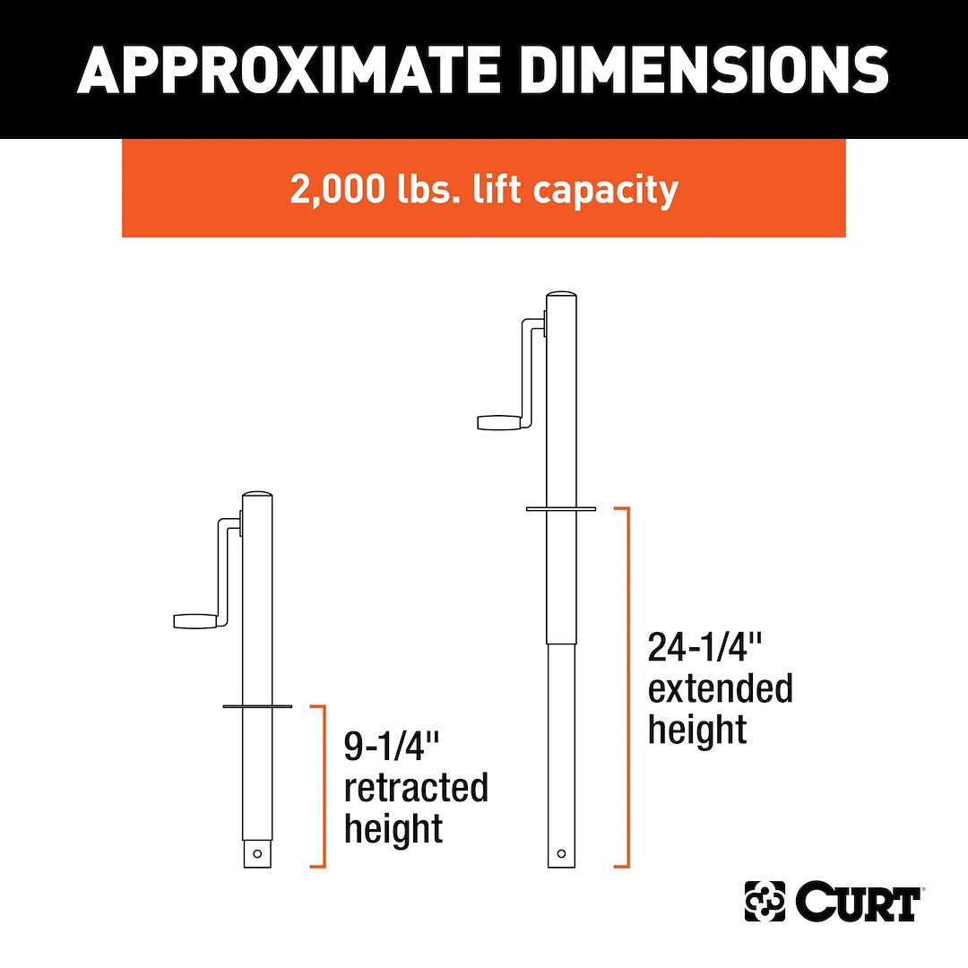 Product of Curt 28204 Trailer Tongue Jack