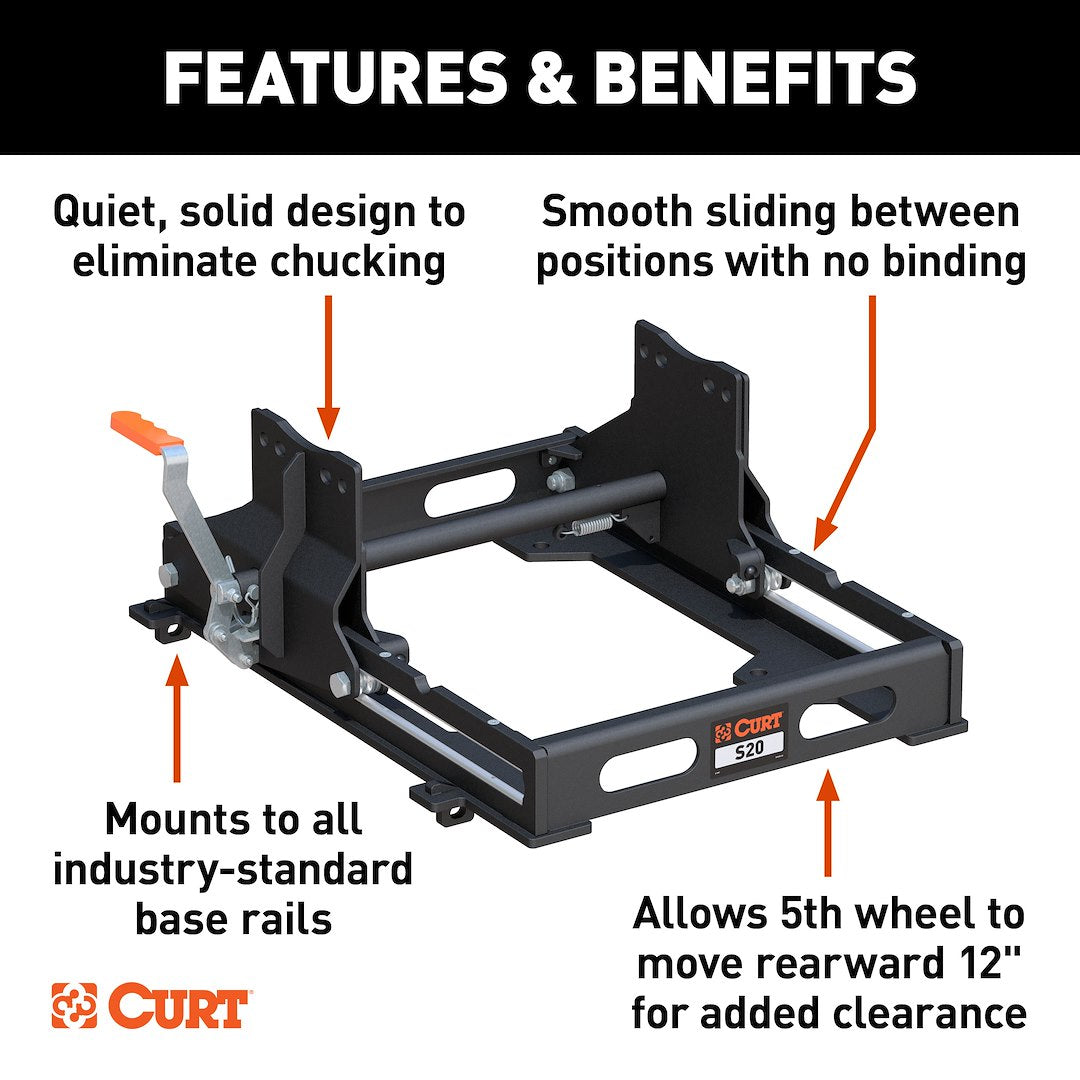 Product of Curt 16564 Fifth Wheel Trailer Hitch Slider