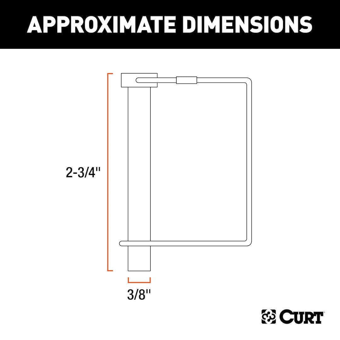 Product of Curt 28279 Trailer Coupler Safety Pin Clip