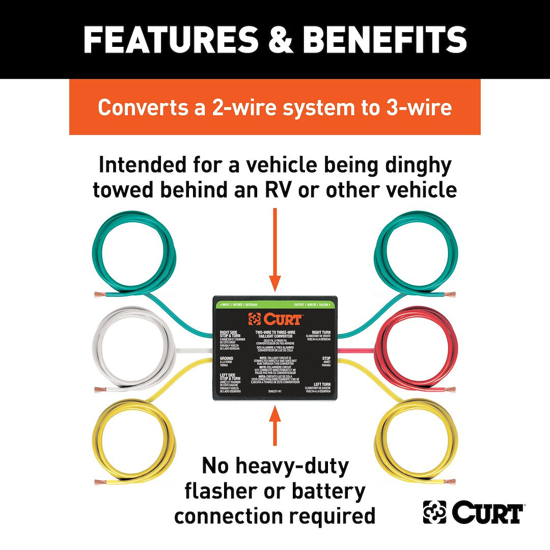 Product of Curt 56196 Tail Light Converter