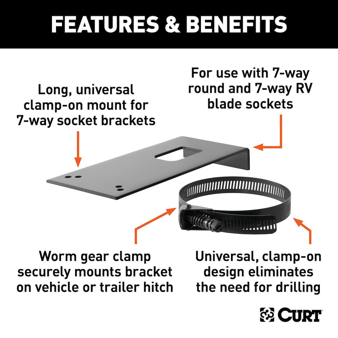 Product of Curt 57202 Trailer Wiring Connector Mounting Bracket