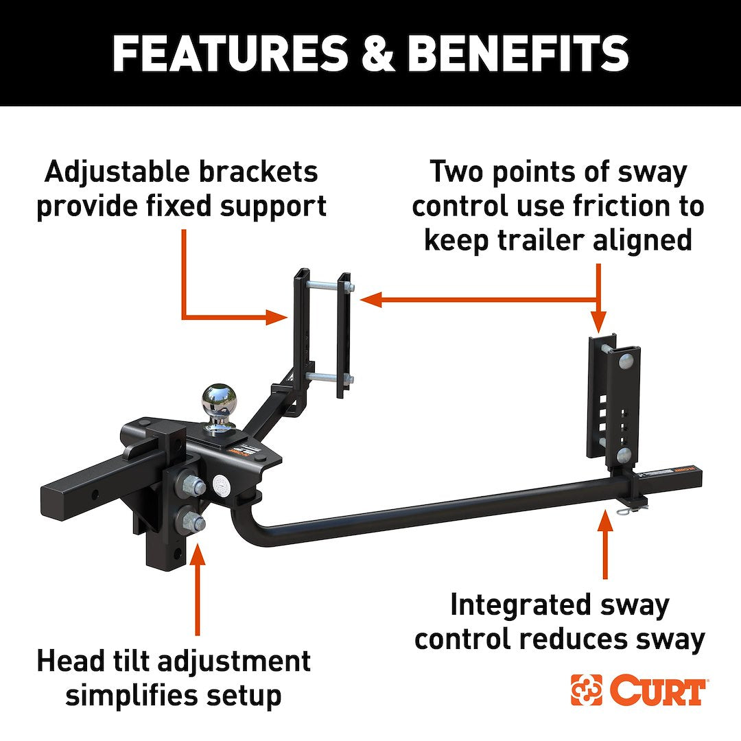 Product of Curt 17601 Weight Distribution Hitch