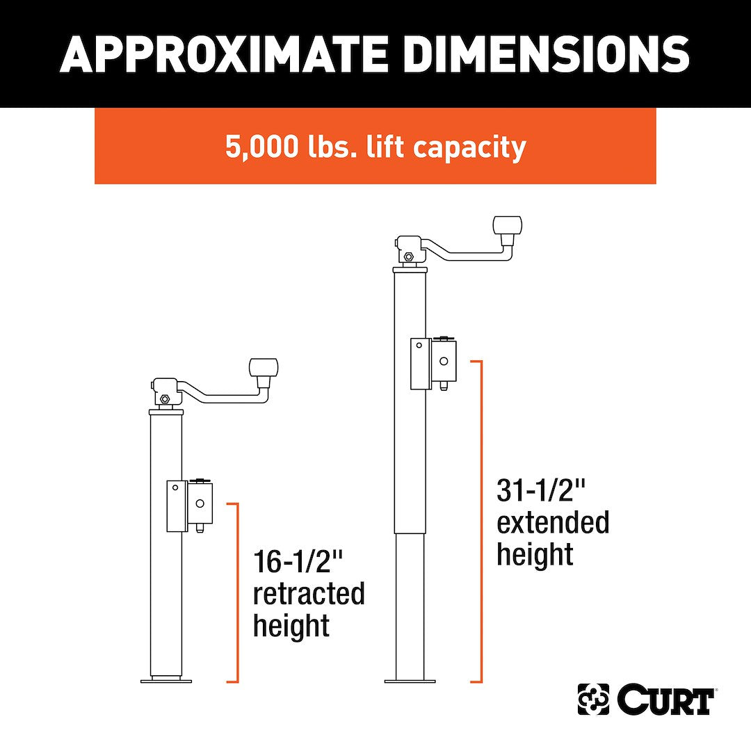 Product of Curt 28356 Trailer Tongue Jack