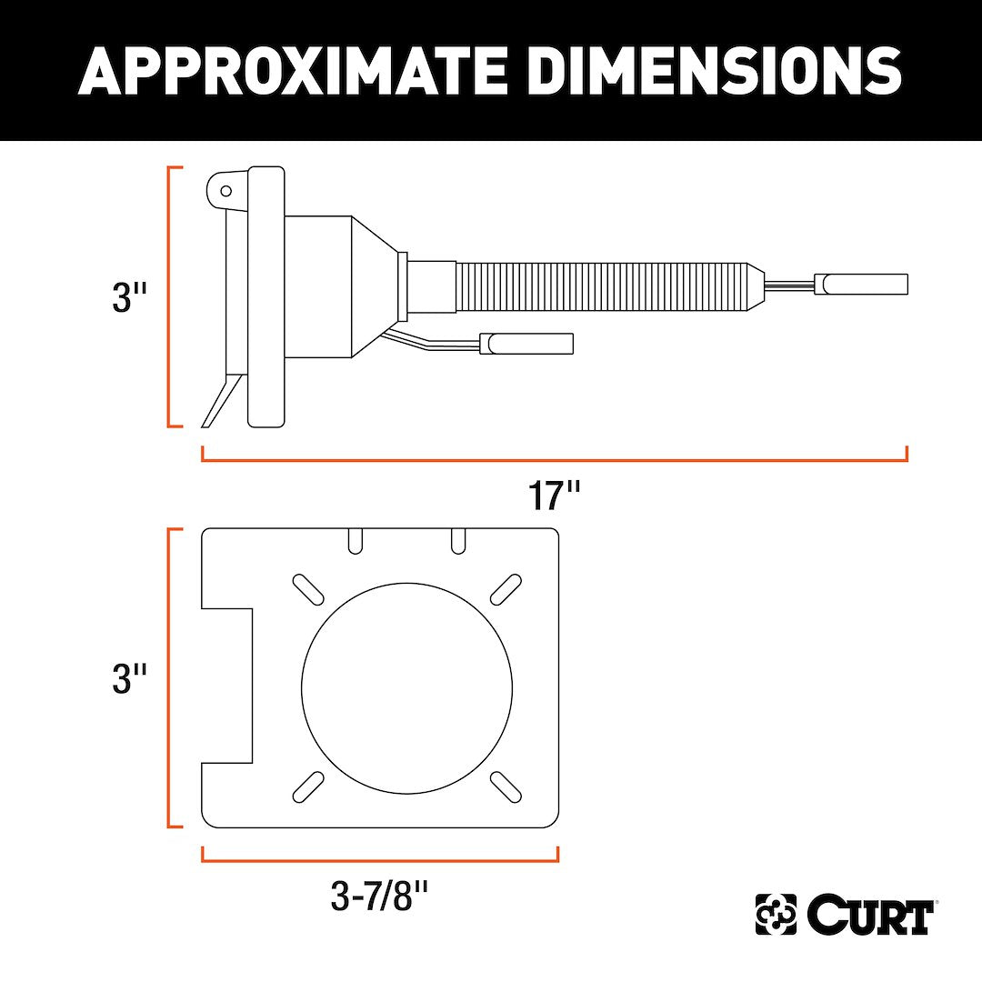 Product of Curt 57672 Trailer Wiring Connector Adapter