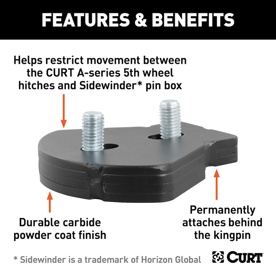 Product of Curt 16992 Fifth Wheel Trailer Hitch Pin Box Adapter