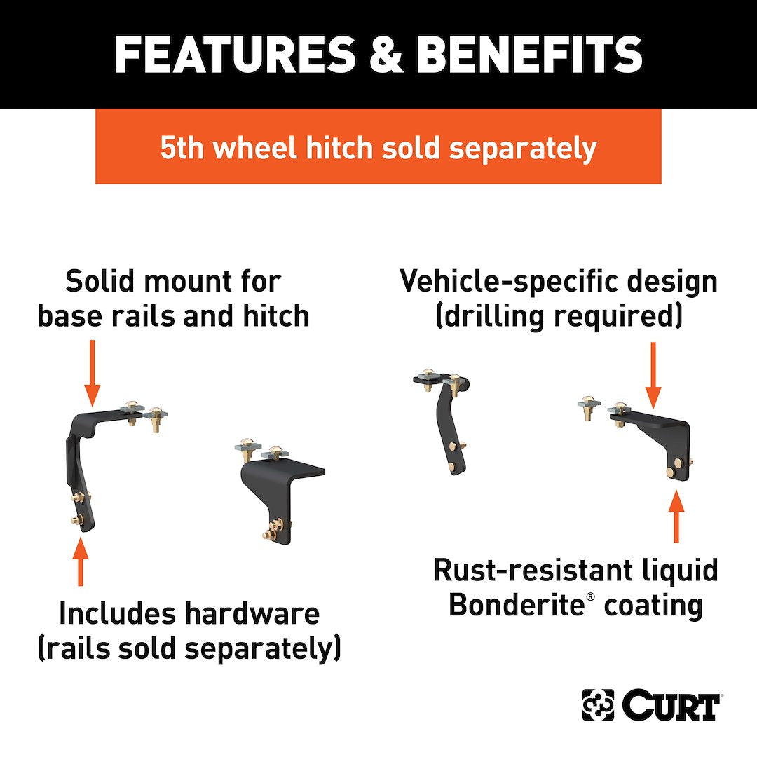 Product of Curt 16306 Fifth Wheel Trailer Hitch Mount Kit