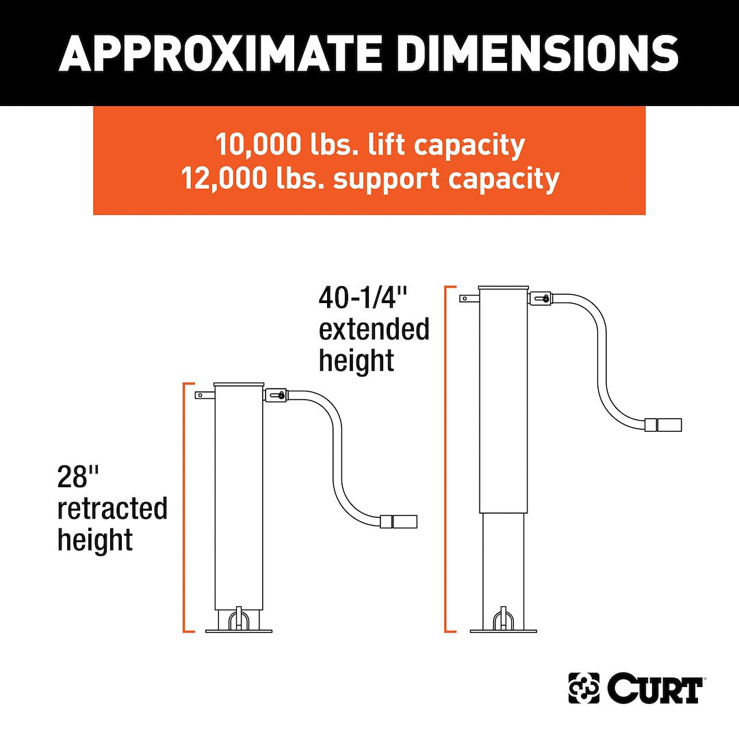 Product of Curt 28512 Trailer Tongue Jack