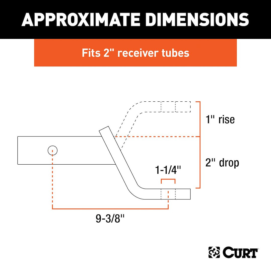 Product of Curt 45312 Trailer Hitch Ball Mount