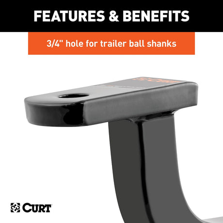 Product of Curt 45023 Trailer Hitch Ball Mount