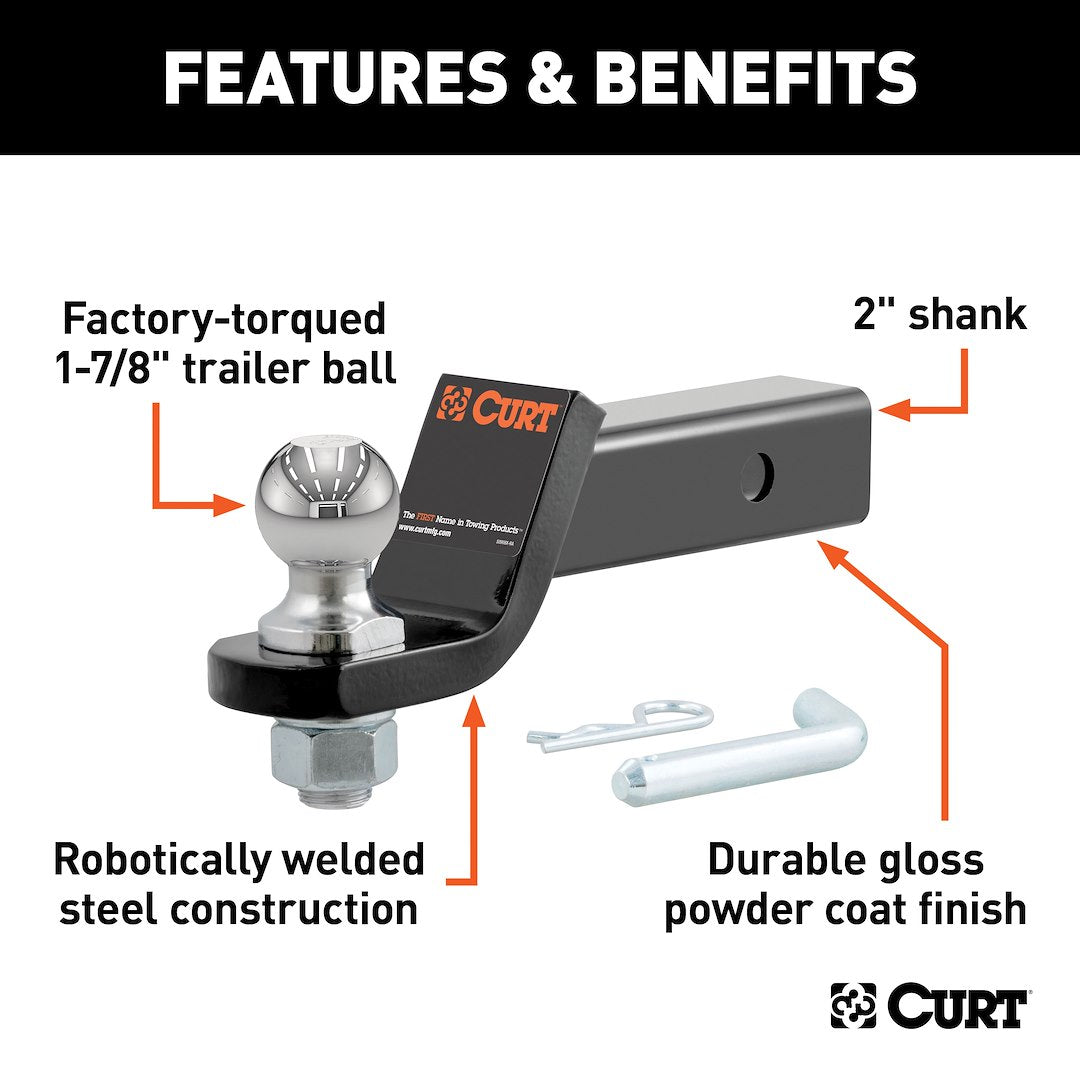 Product of Curt 45034 Trailer Hitch Ball Mount