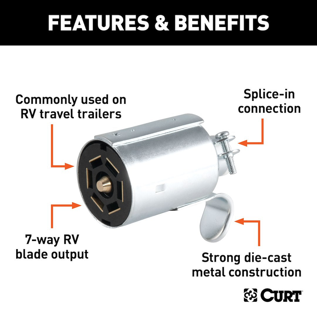 Product of Curt 58190 Trailer Wiring Connector