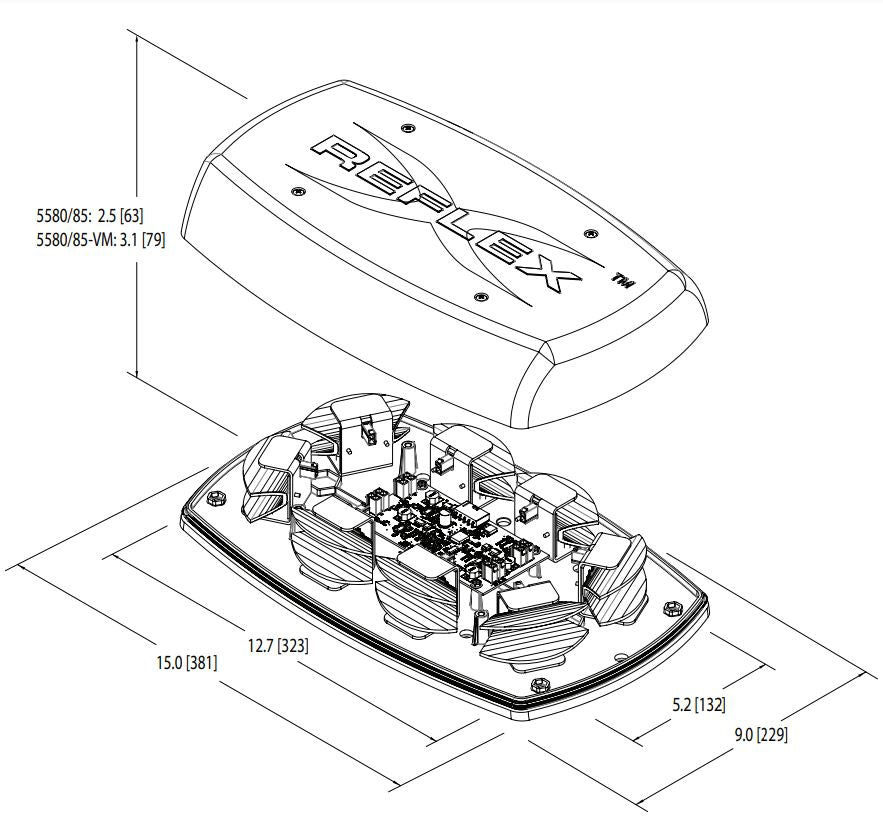 Product of Ecco Electronic 5585cab Warning Light