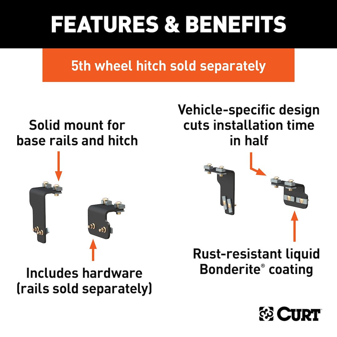 Product of Curt 16470 Fifth Wheel Trailer Hitch Mount Kit