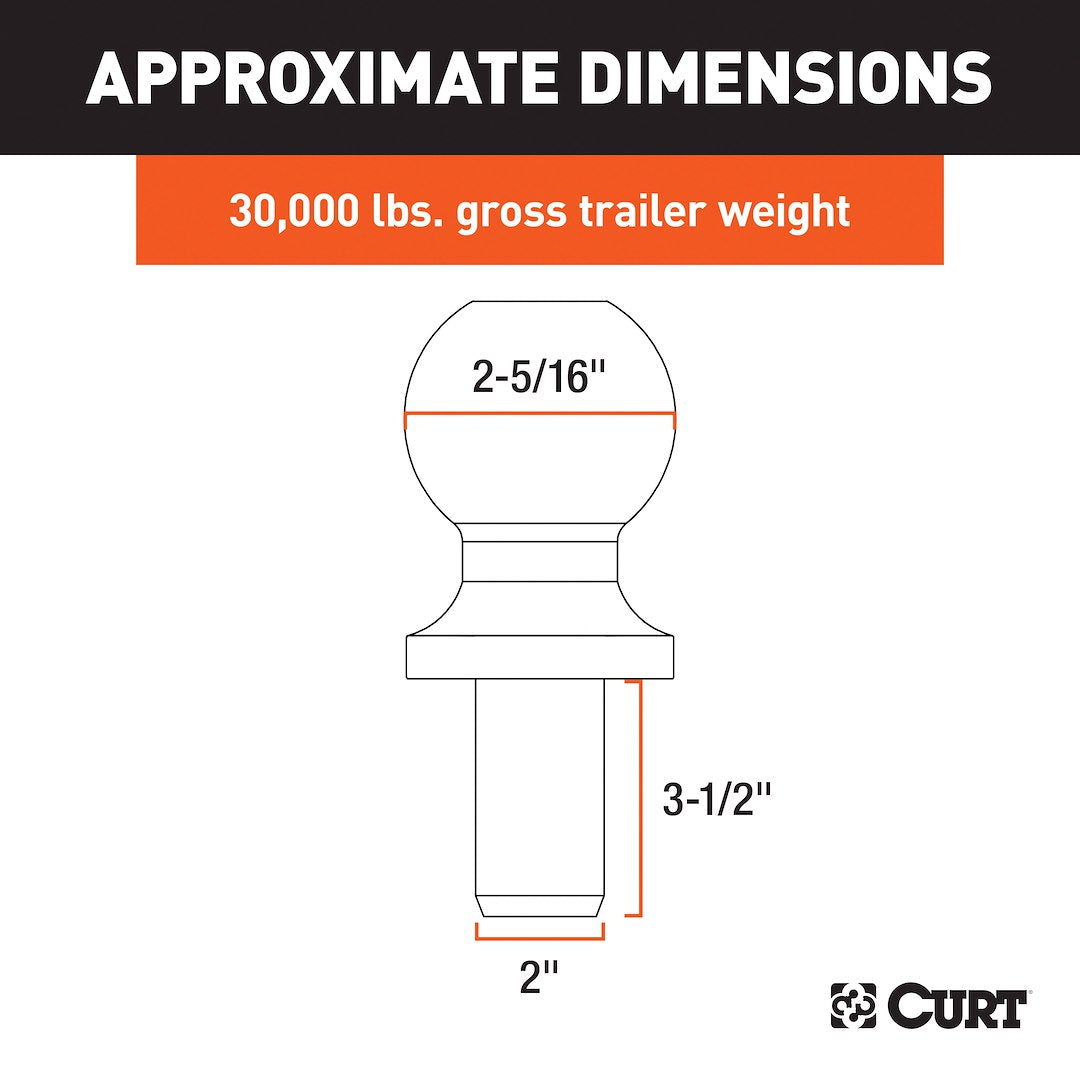 Product of Curt 40088 Trailer Hitch Ball