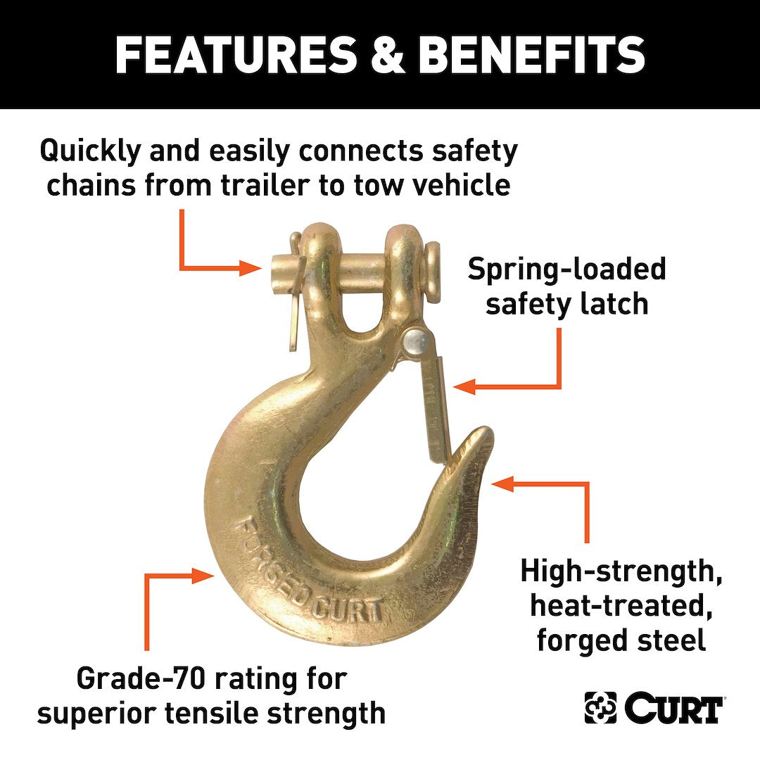 Product of Curt 81940 Trailer Safety Chain Hook
