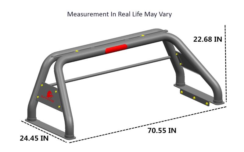 Product of Black Horse Offroad Rb001ss Truck Bed Bar