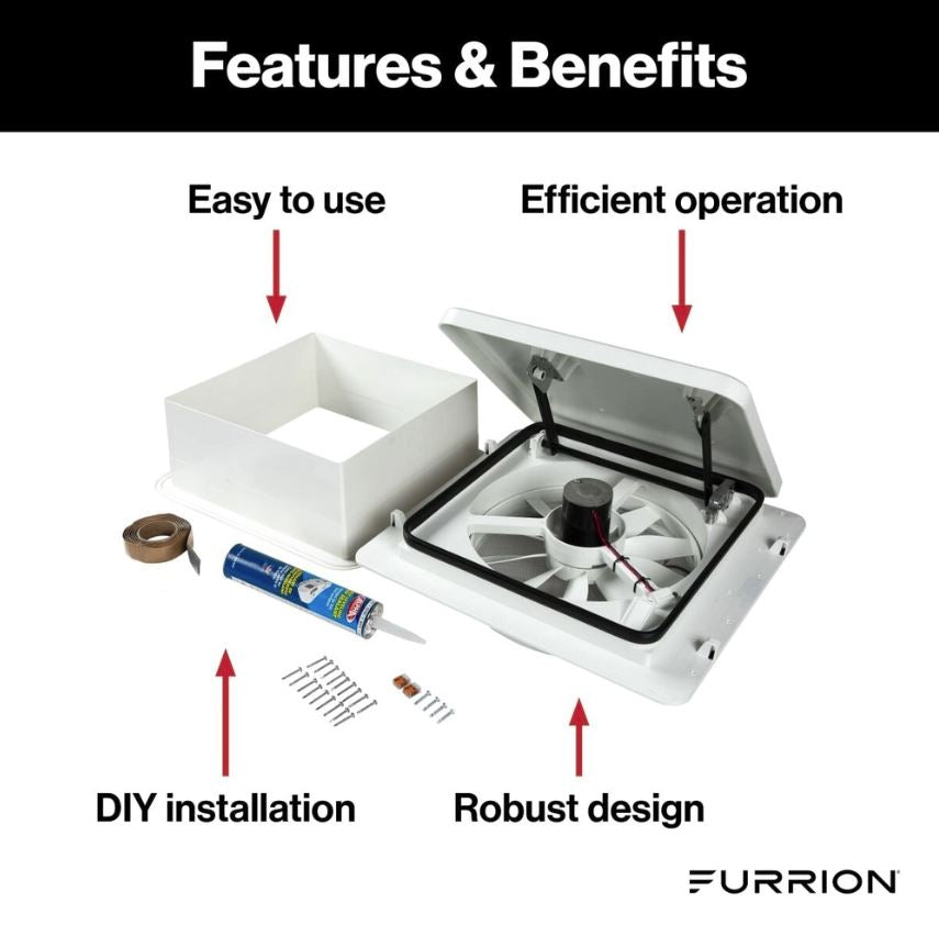 Product of Furrion Llc Fvf14d90r6a-Pw-Am Roof Vent