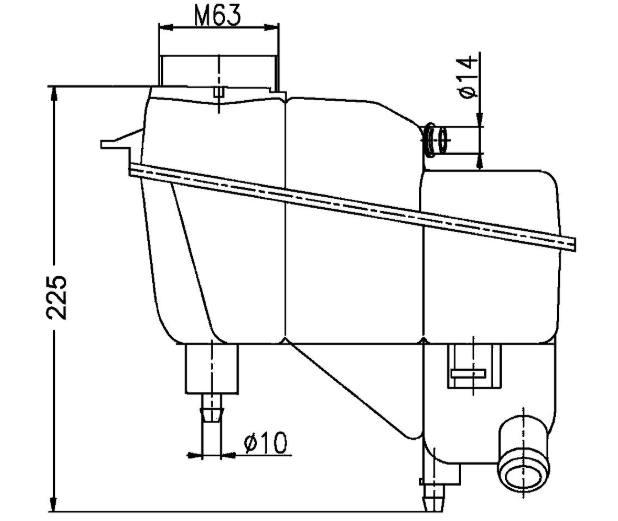 Product of Mahle/ Clevite Crt 202 000s Coolant Reservoir