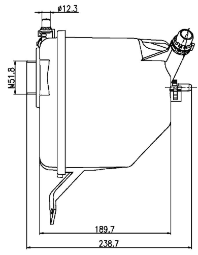 Product of Mahle/ Clevite Crt 205 000s Coolant Reservoir