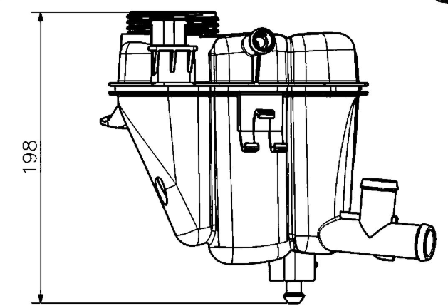 Product of Mahle/ Clevite Crt 231 000s Coolant Reservoir