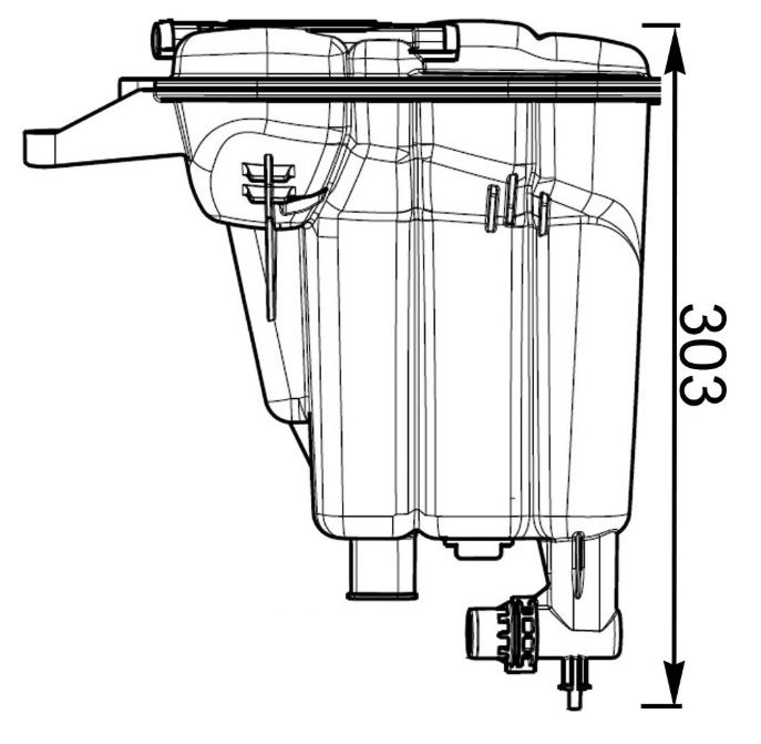 Product of Mahle/ Clevite Crt 95 000s Coolant Reservoir
