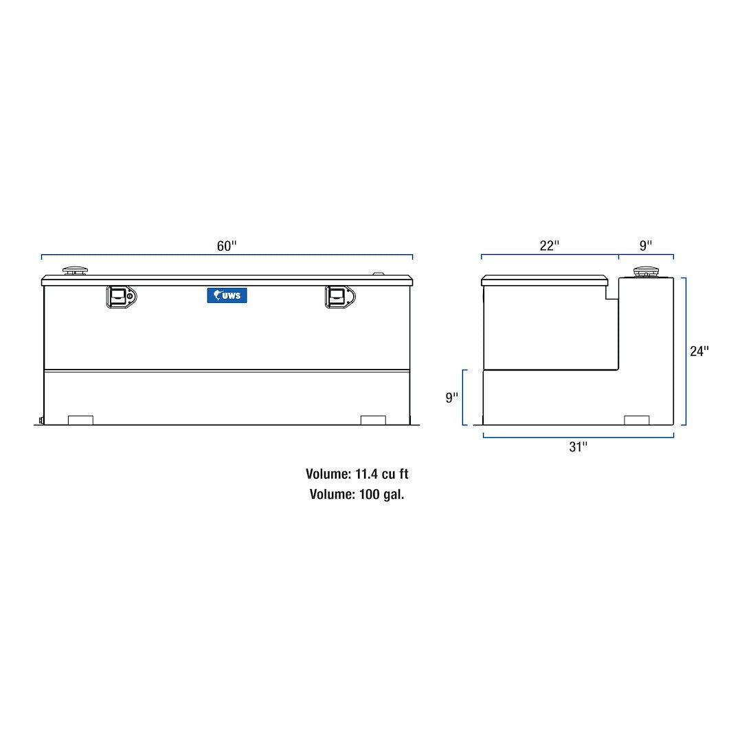 Product of Uws St-100-Combo-Mb Liquid Transfer Tank