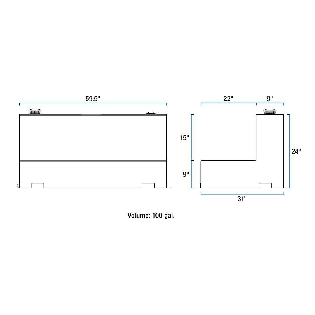 Product of Uws St-100-L-Mb Liquid Transfer Tank