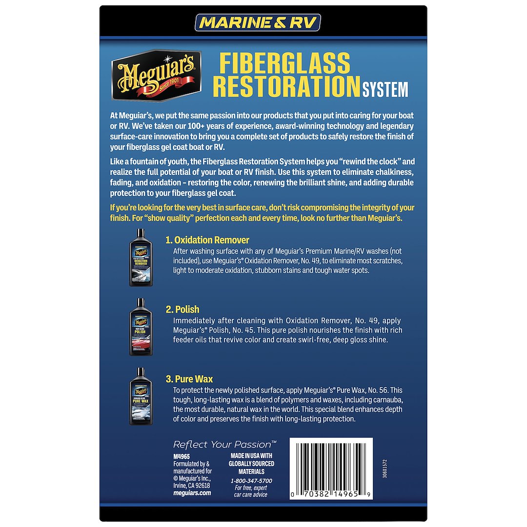 Product of Meguiars M4965 Fiberglass Restoration Kit