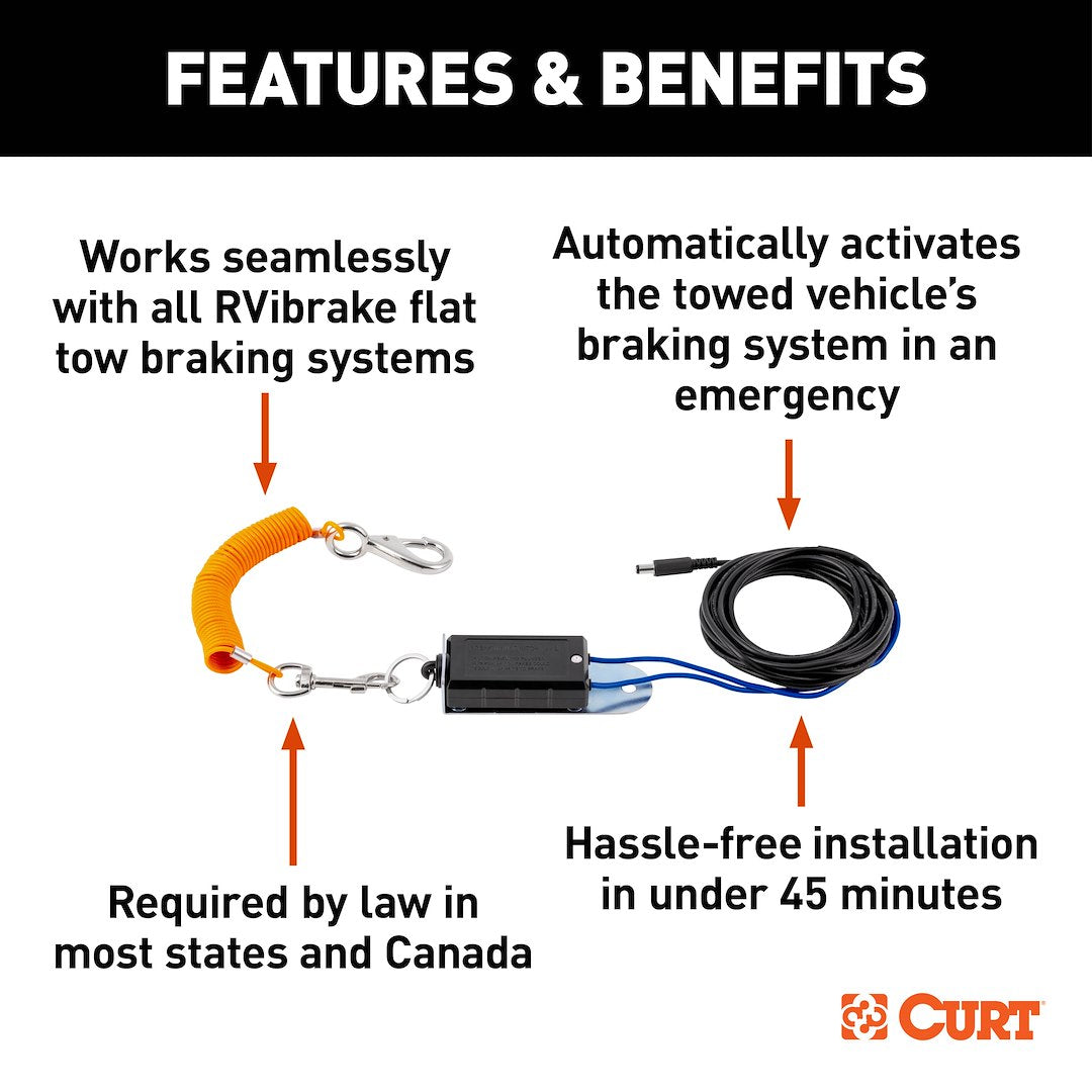 Product of Curt 52210 Towed Vehicle Brake Control Breakaway Cable