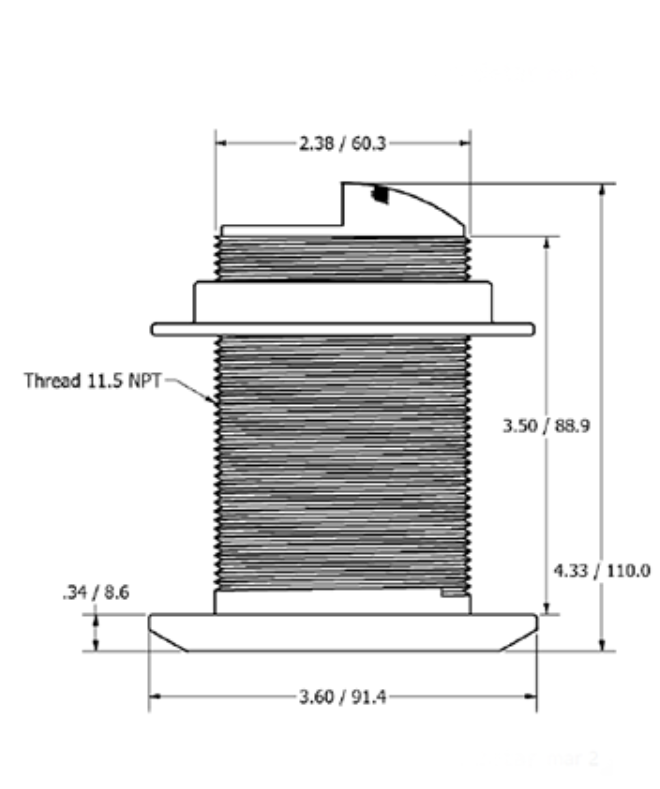 Product of Echonautics Bt70ma600-18 Transducer