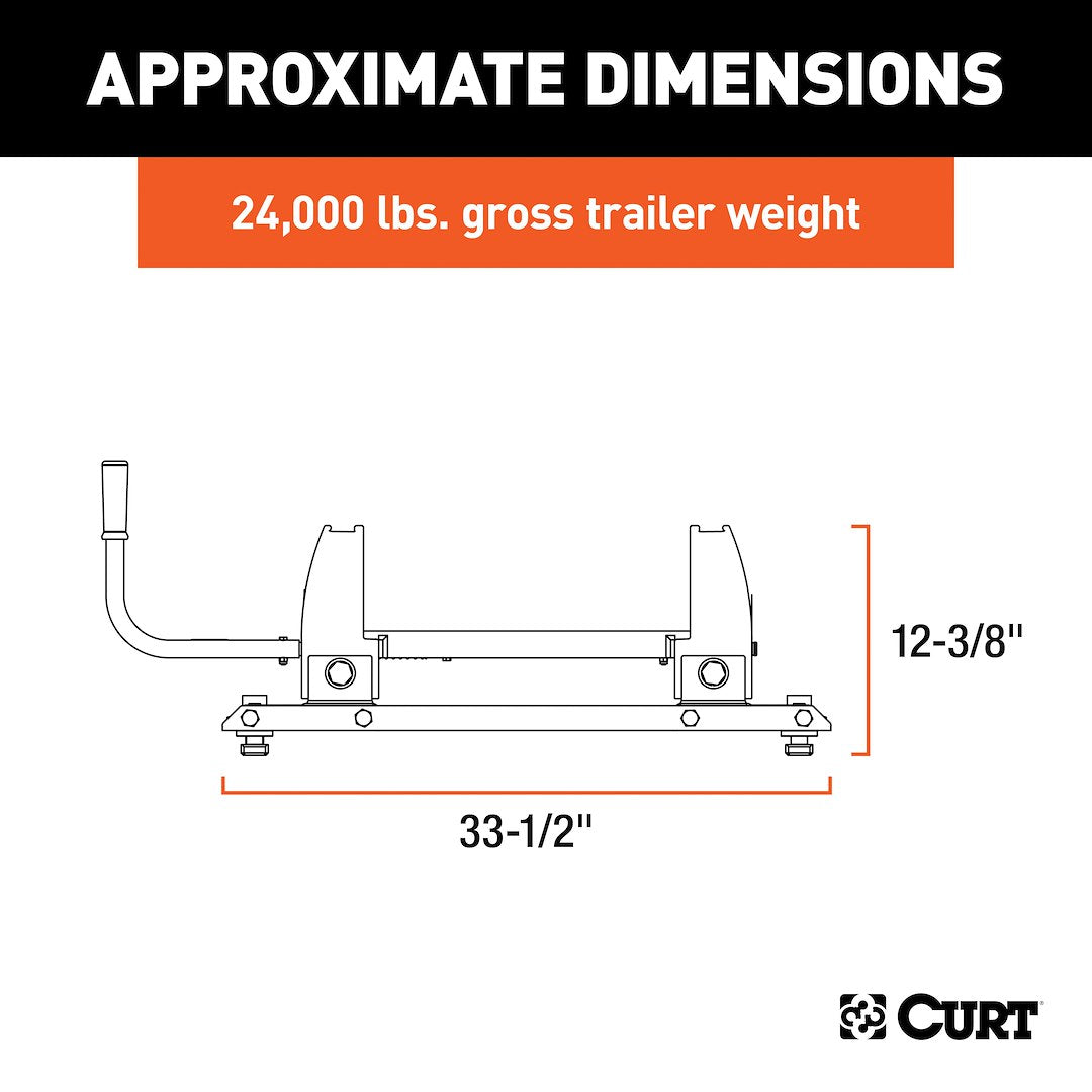 Product of Curt 16020 Fifth Wheel Trailer Hitch Adapter Plate
