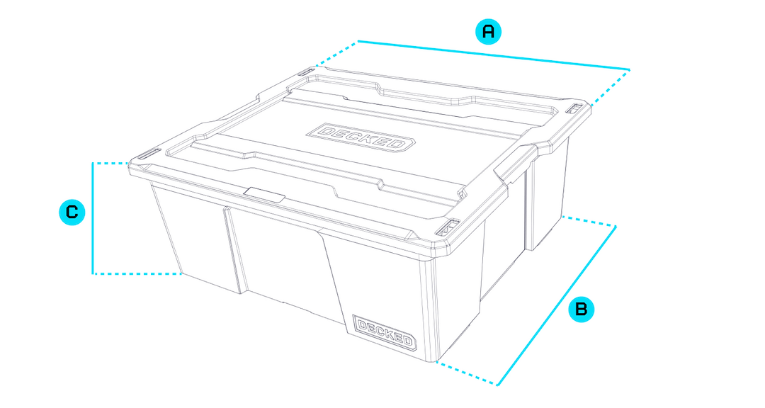Product of Decked A0040-Dbin-Blk Tool Box