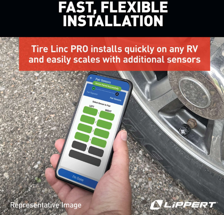 Product of Lippert Components 2024115887 Tire Pressure Monitoring System - Tpms