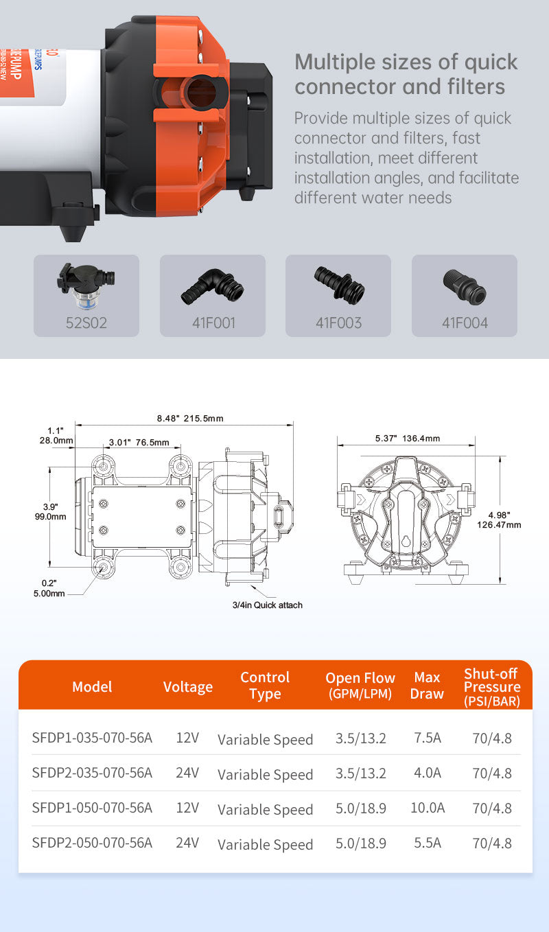 Product of Seaflo Sfdp1-050-070-56a Fresh Water Pump