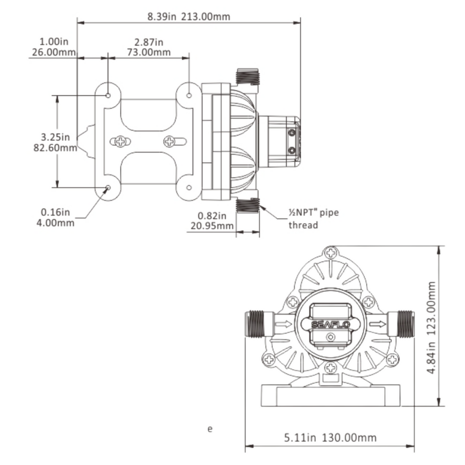Product of Seaflo Sfdpa1-033-045-33 Fresh Water Pump