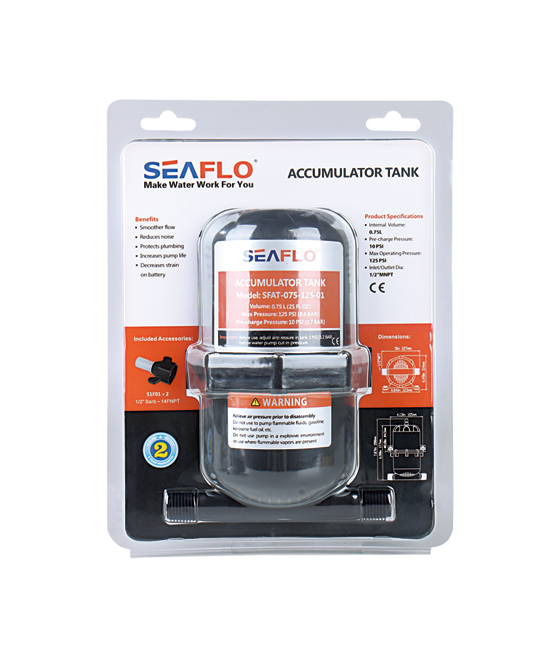 Product of Seaflo Sfat-075-125-01 Fresh Water Accumulator Tank