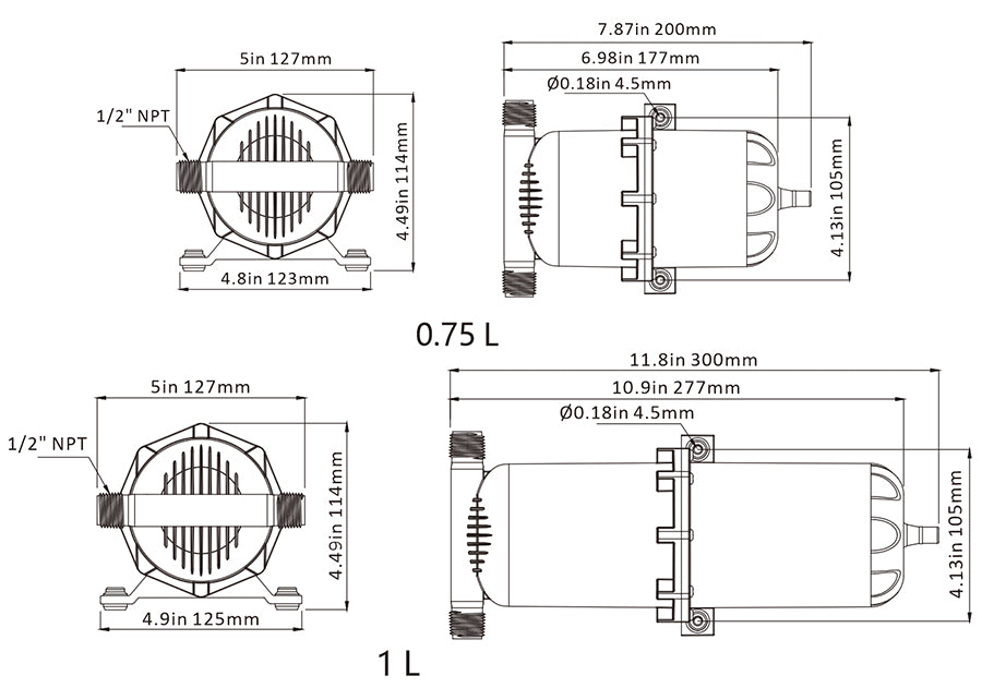 Product of Seaflo Sfat-075-125-01 Fresh Water Accumulator Tank