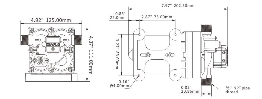 Product of Seaflo Sfdp1-030-055-42 Fresh Water Pump