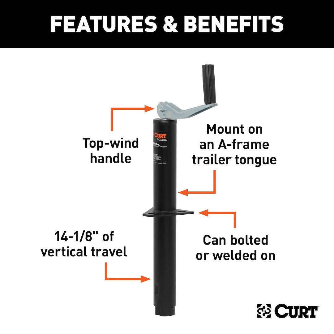 Product of Curt 28250 Trailer Tongue Jack