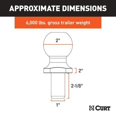 Product of Curt 40034 Trailer Hitch Ball