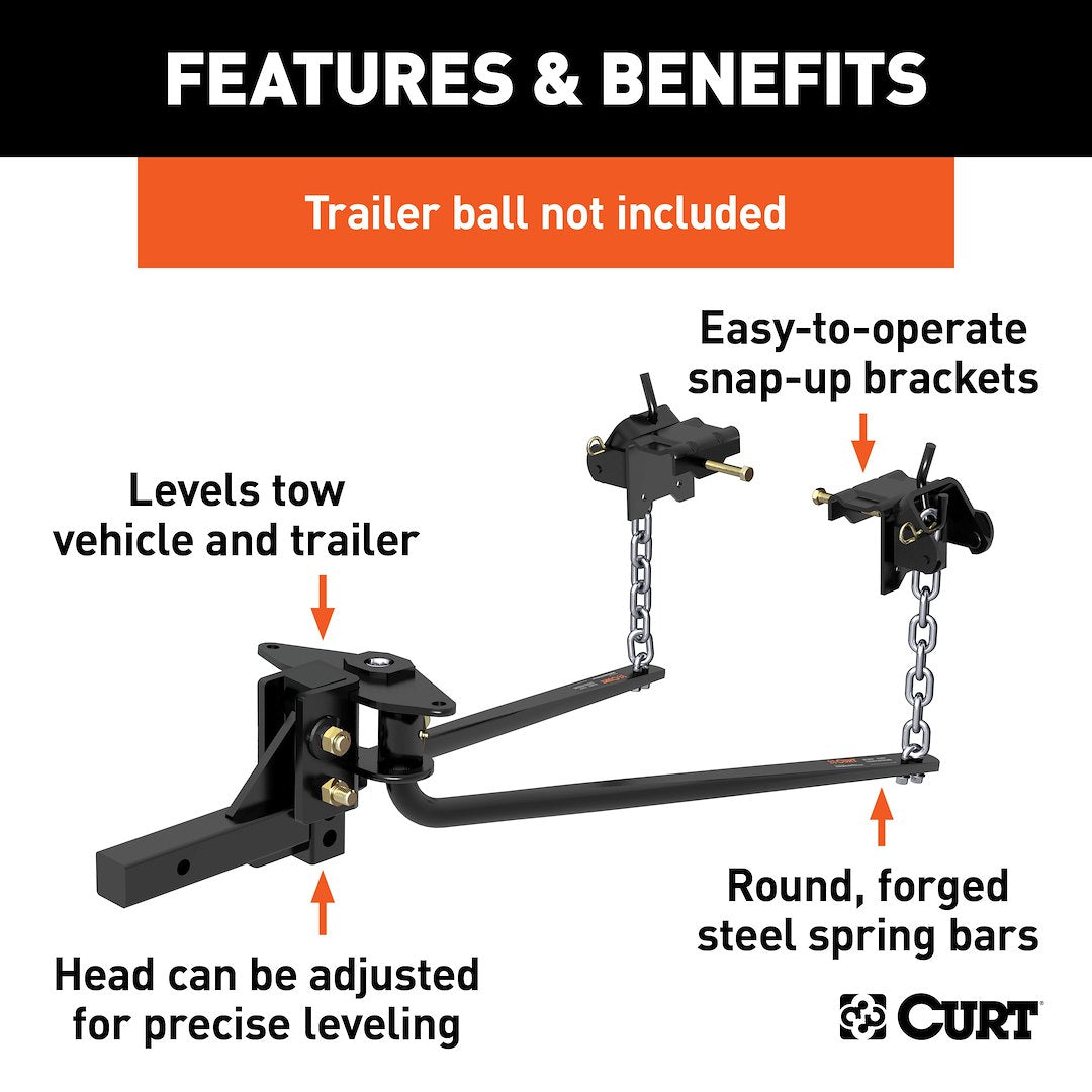 Product of Curt 17051 Weight Distribution Hitch