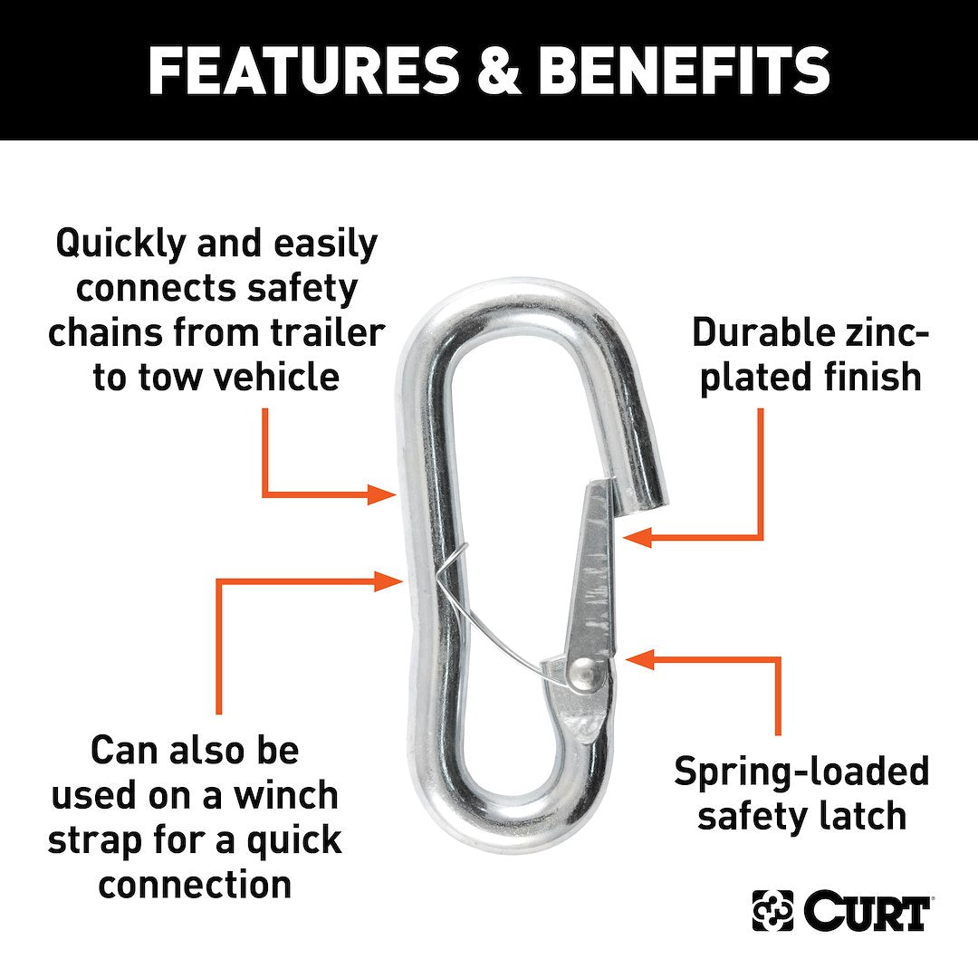Product of Curt 81281 Trailer Safety Chain Hook