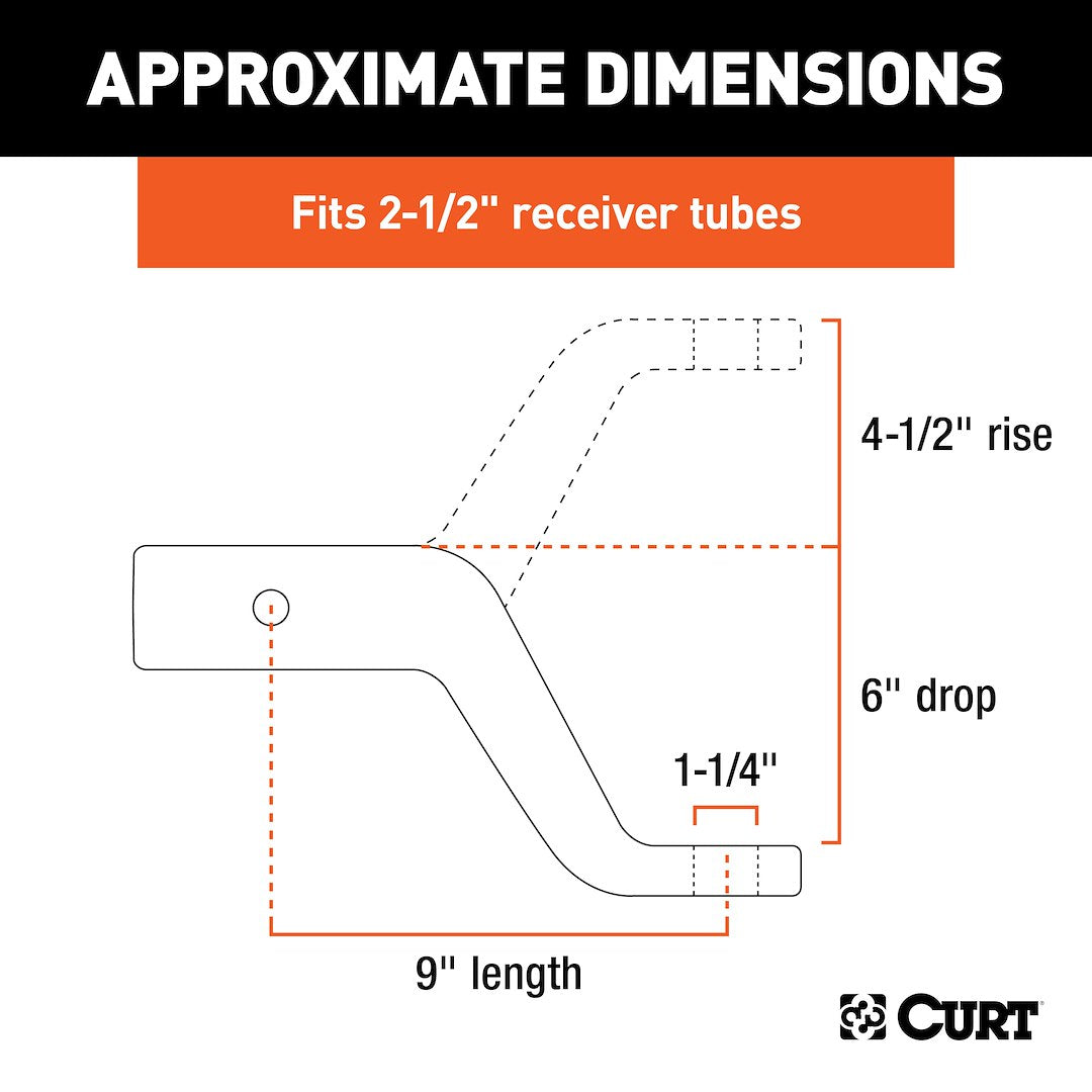 Product of Curt 45459 Trailer Hitch Ball Mount